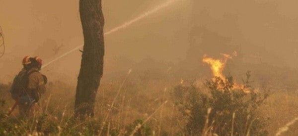 Απόγνωση! Η φωτογραφία του πυροσβέστη που ραγίζει καρδιές